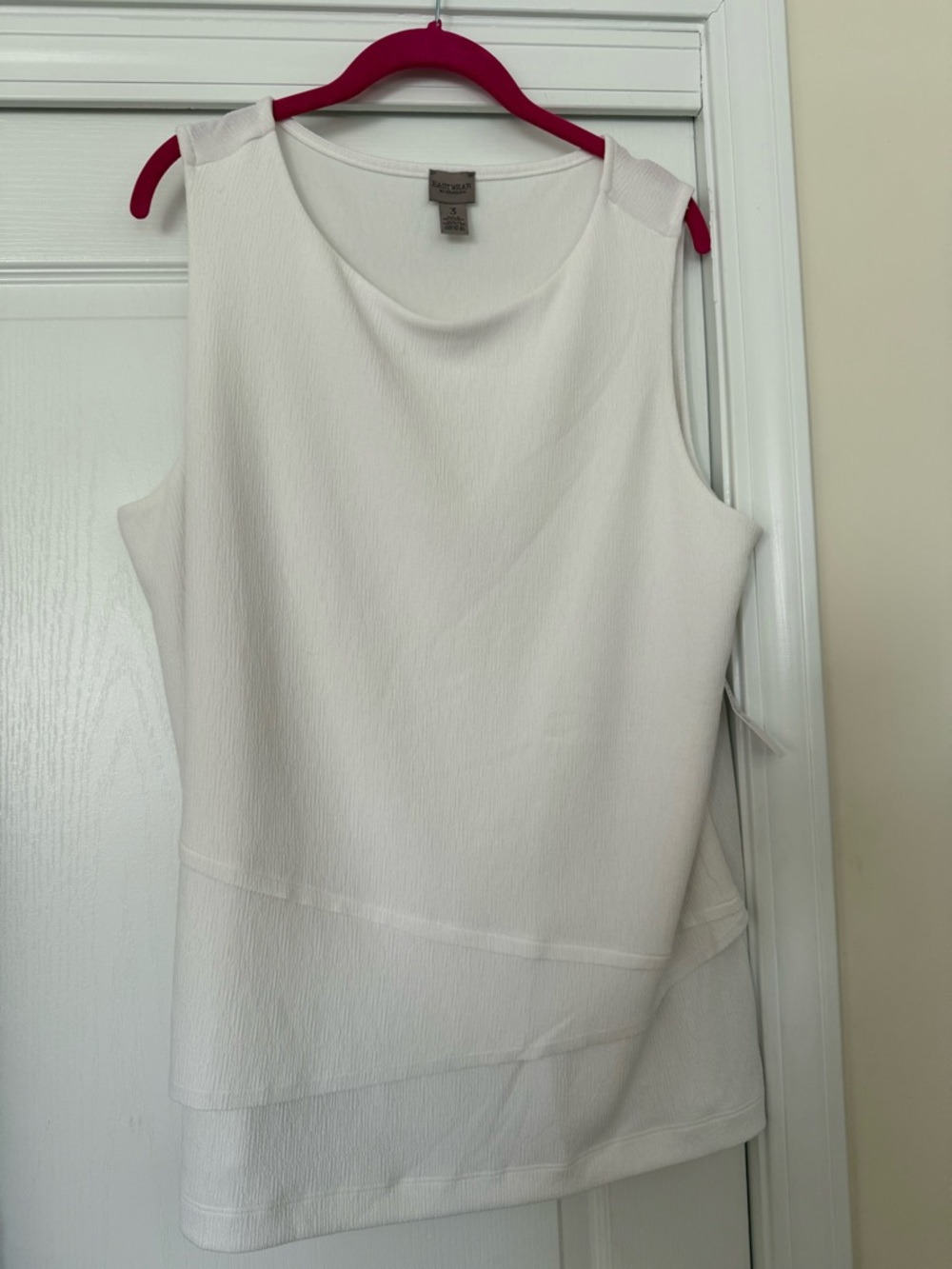 Brand New Chicos White Layered Sleeveless Tunic